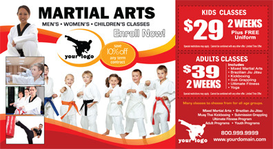 Martial Arts Postcard (6 x 11) #MA020010 UV Gloss Front