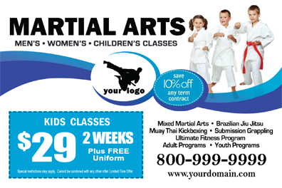 Martial Arts Postcard (4 x 6) #MA020020 Matte Front