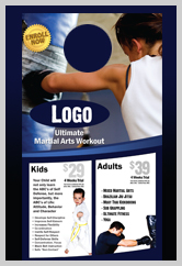 Martial Arts Design Template ma000501 door hangers