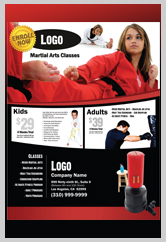 Martial Arts Design Template ma000501 flyers