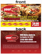 Pizza Punch Card 1007002