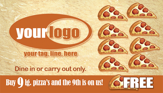 Pizza Punch Card 1007004 side 1