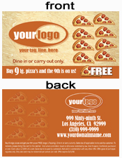 Pizza Punch Card 1007004