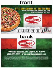 Pizza Punch Card 1007003