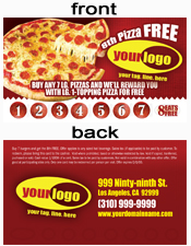 Pizza Punch Card 1007001